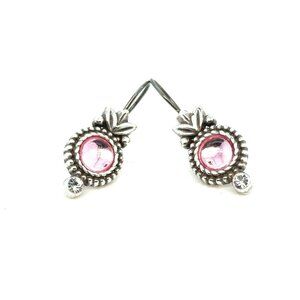 Brighton Pink Stone Dangle Earrings
